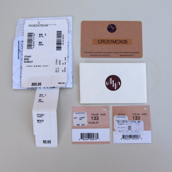 Scarlet Monsac leather handbag with matching scarl - Picture 8 of 8